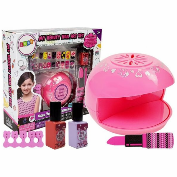 LEANToys Nail Art Kit Nálepky na lak na nehty Různé vzory