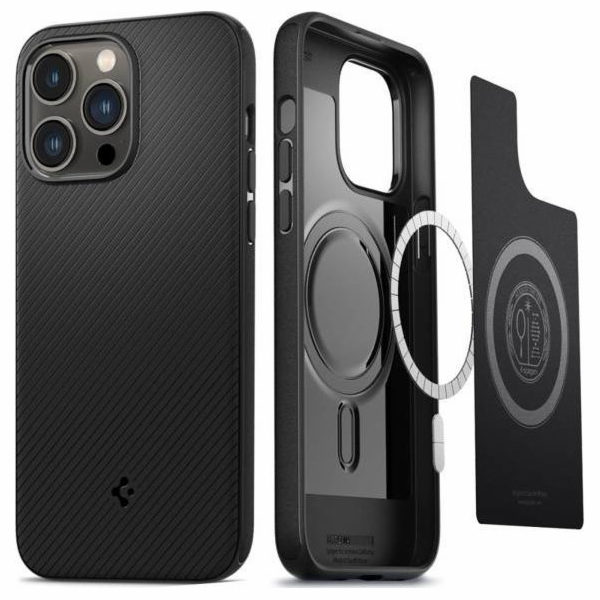 Matné černé pouzdro Spigen Spigen Mag Armor Apple iPhone ...