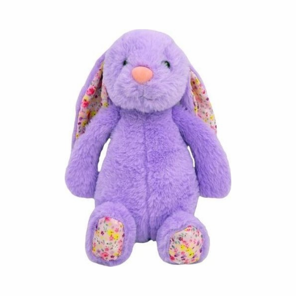 Maskot Michas králíček fialový 25 cm