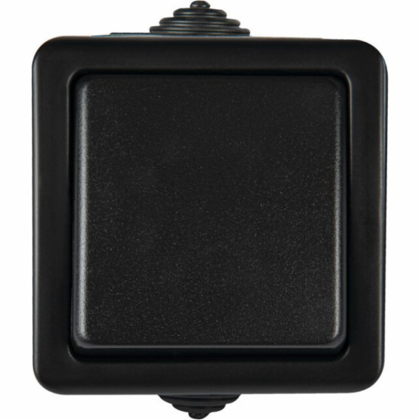 Kanlux TEKNO Schodišťový spínač 250V černý IP54 27354