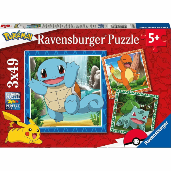 Dětské puzzle Charmander, Bulbasaur a Squirtle