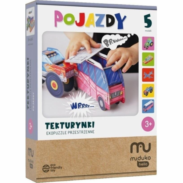 Muduko Kartonové Eco-3D puzzle Vozidla MUDUKO