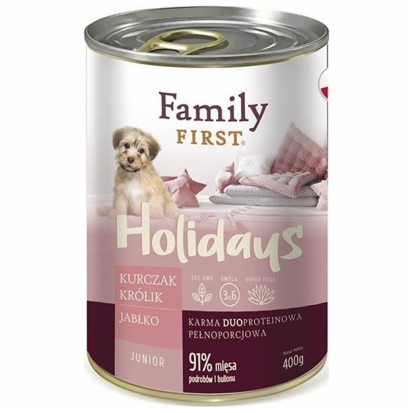 FAMILY FIRST Holidays Junior Chicken, rabbit, apple  - Mo...