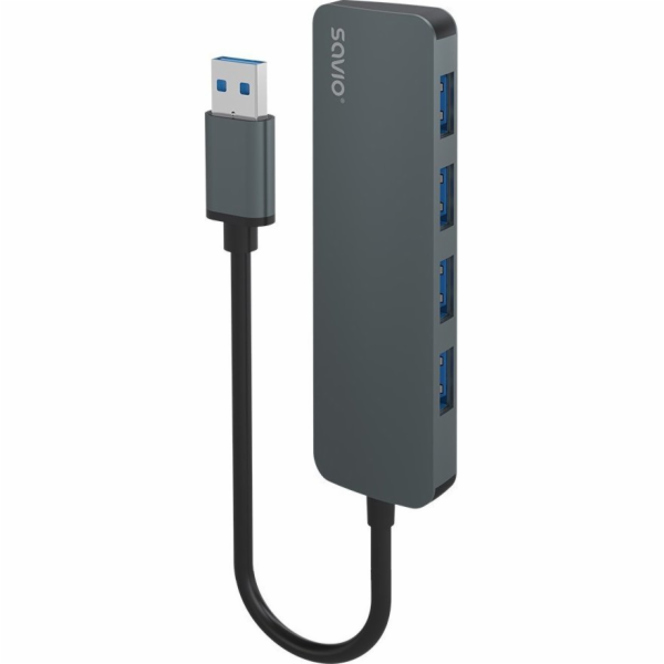 SAVIO Hub 4 x USB-A 3.1 Gen 1 AK-53