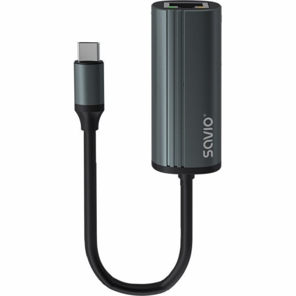 SAVIO Adapter USB-C 3.1 Gen.1 (M) to RJ-45 Gigabit Ethern...