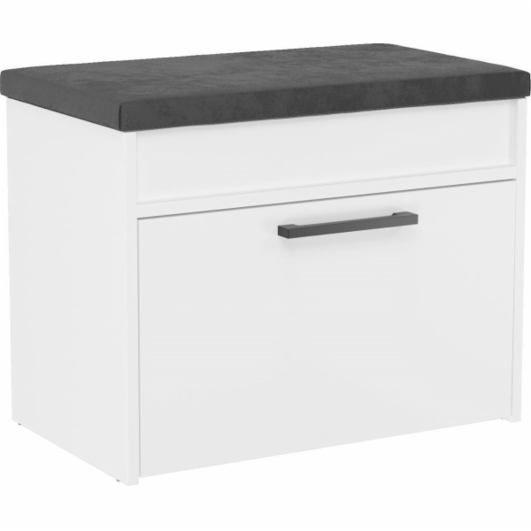 Topeshop PARMA MINI bílý botník s lavicí