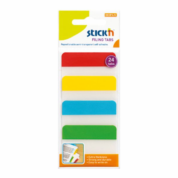 Stickn TAB IND.STICK N TRANSPARENT 38X51MM 4K – 21608