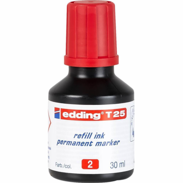 Edding Značkovací ink.perm.30ml červená T25/002 EDING