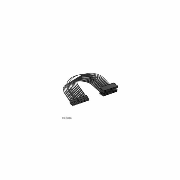 AKASA kabel ATX 24P Male to Dual ATX 24P Female - 2 Pack