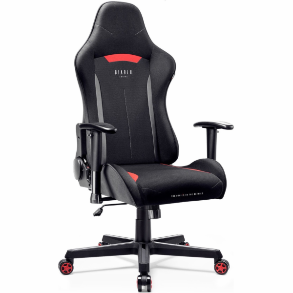 Černé a červené křeslo Diablo Chairs X-ST4RTER