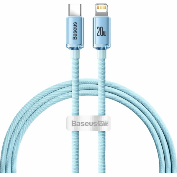 Baseus USB-C – Lightning USB kabel 1,2 m světle modrý (BS...
