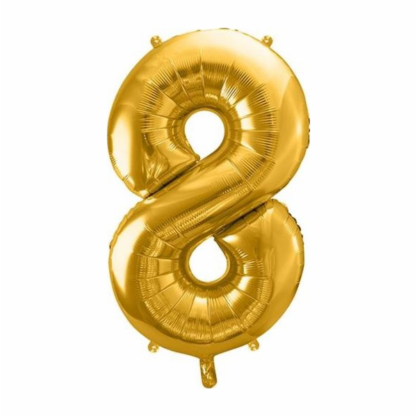 Balloon Patry Deco Fly Balloon Number 8, 86 cm, Universal...
