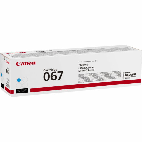 Canon TONER 067 azurová pro i-SENSYS LBP631Cw, LBP633Cdwa...