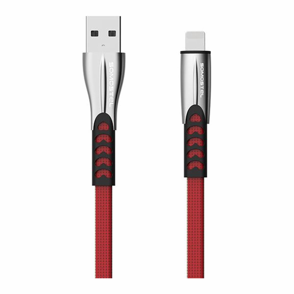 Somostel USB-A - Lightning kabel 1 m červený (25701)