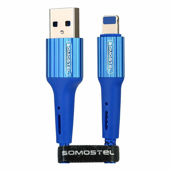 Somostel USB-A - Lightning kabel 1 m Modrý (25928)