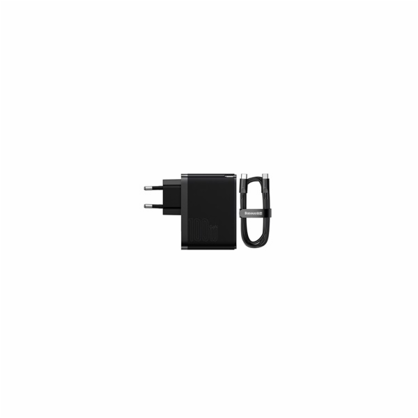 Nástěnná nabíječka Baseus GaN USB-C + USB, 100 W + 1m kab...