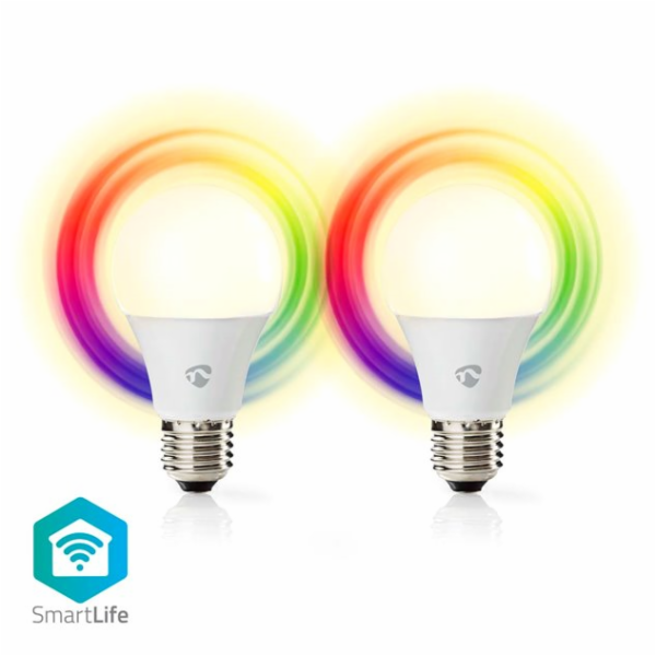 Nedis SmartLife chytrá LED žárovka E27 9W 806lm barevná +...