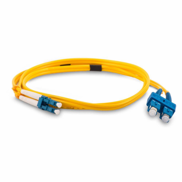 Optický patchkabel duplexní, LC/UPC-SC/UPC 9/125um SM, 20...