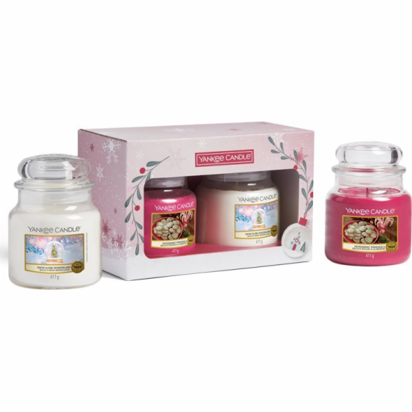 Yankee Candle Snow Globe Wonderland Sada 2 středních svíč...