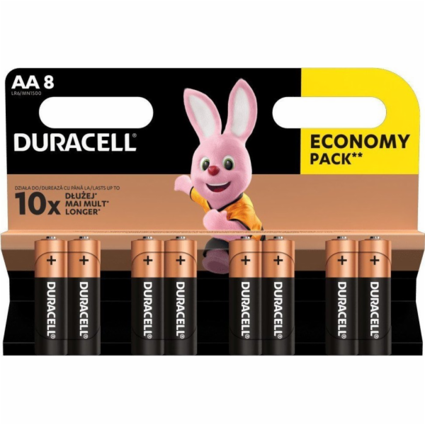 Baterie Duracell AA (x 8)