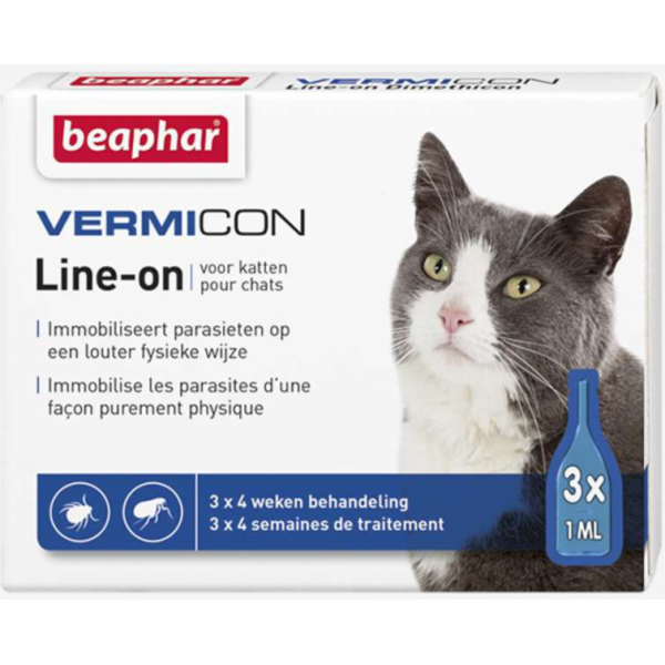Beaphar parasite drops for cats - 3x 1m