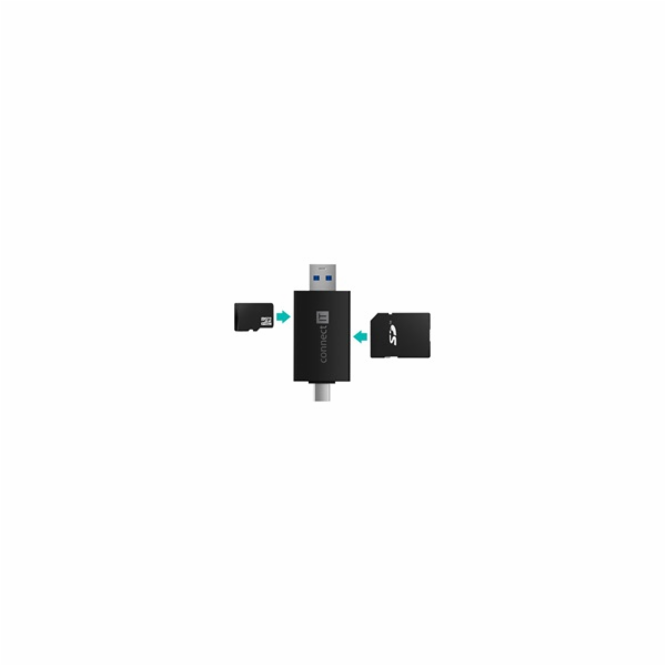 Connect IT CFF-1020-BK CONNECT IT USB-C/USB-A čtečka karet