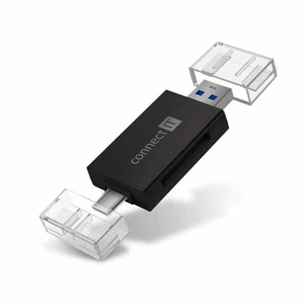 Connect IT CFF-1020-BK CONNECT IT USB-C/USB-A čtečka karet