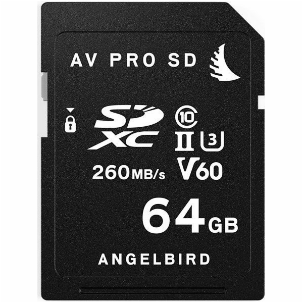 Angelbird AV PRO SD MK2 V60 SDXC 64GB Class 10 UHS-II/U3 ...