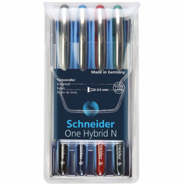 Kuličkové pero Schneider One Hybrid N 0,5, 4 kusy (SR183594)
