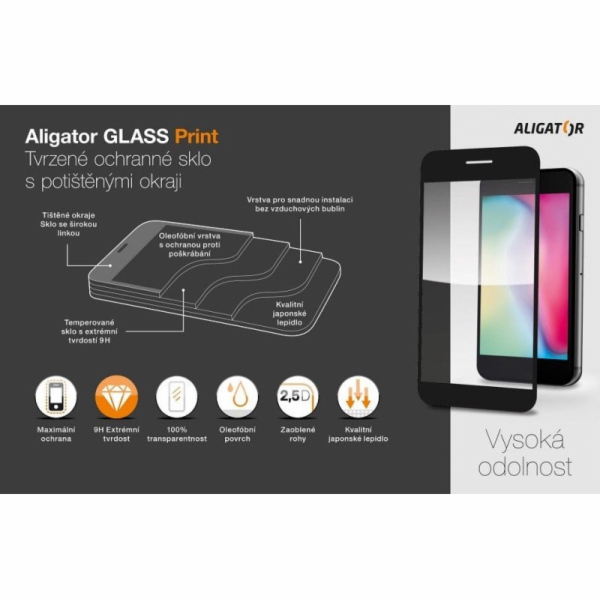 Aligator Ochranné tvrzené sklo GLASS PRINT Honor Magic 4 ...