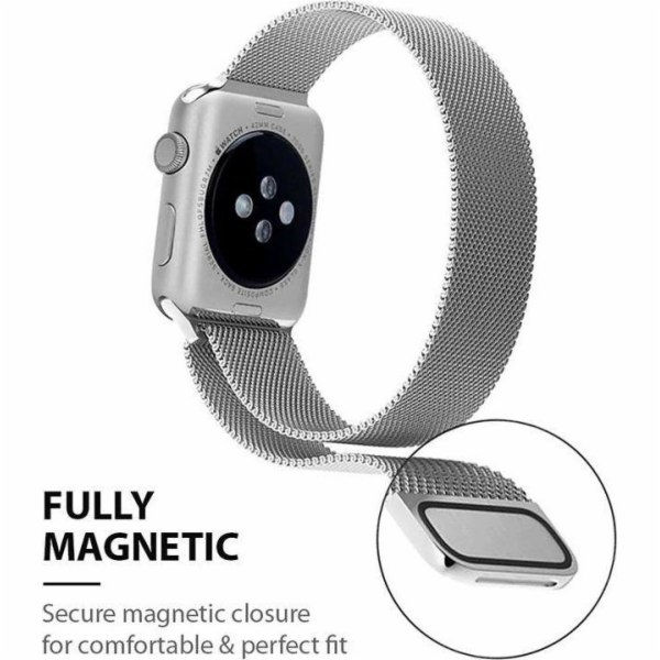 Crong Belt Milano Steel Apple Watch 38/40 mm Pink Gold