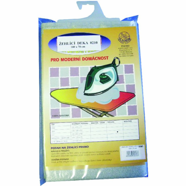 Deka žehlící 100x70 cm teflon