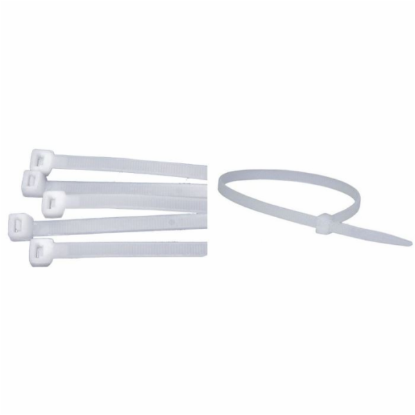 Páska stahovací 370x3,6 mm-100 ks bílá