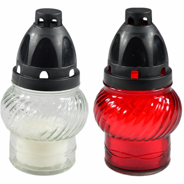 Svíčka hřbitovní 35 g/14 cm sklo