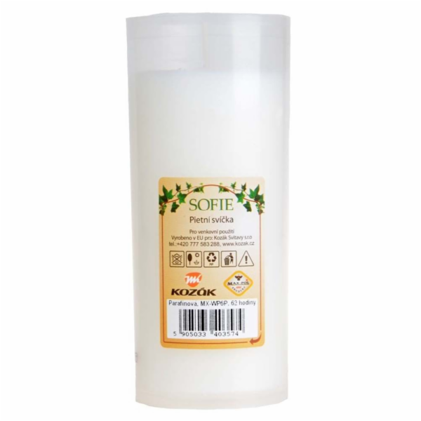 Svíčka&nbsp;parafín&nbsp;215&nbsp;g/14&nbsp;cm