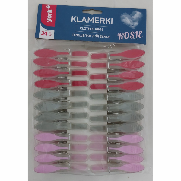 Kolíčky na prádlo 24 ks plast ROSIE