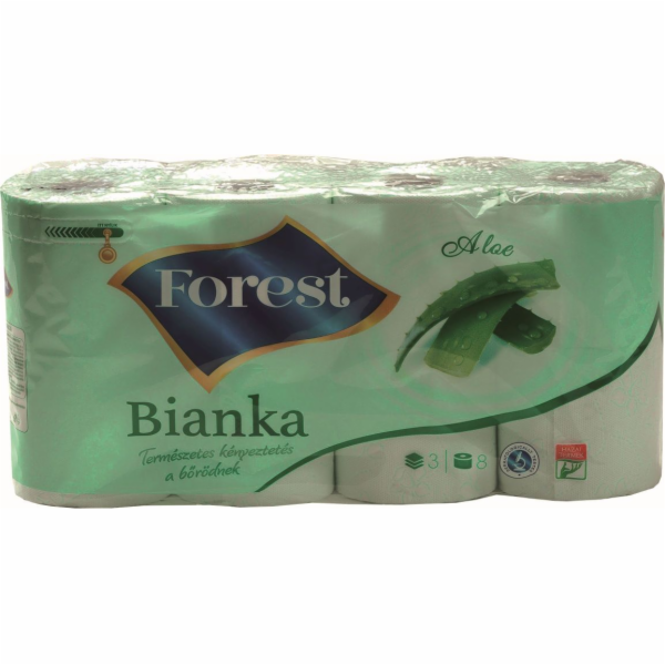 Papír toaletní 3 vrstvý Bianka Aloe Vera 8