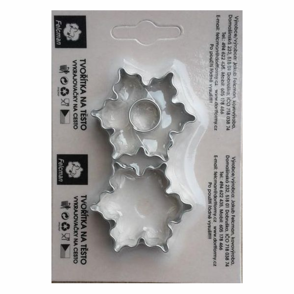 Vykrajovátko kytičky vroubkované 2 ks 4 cm