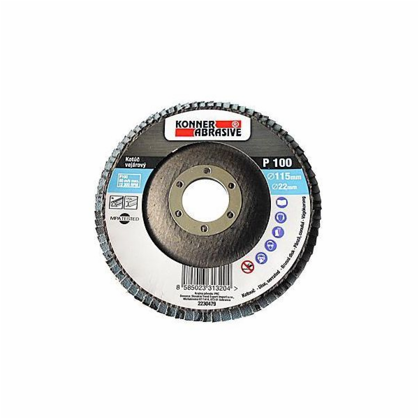 Kotouč lamelový 125x22 mm / A100 KONER 260 Zirconium