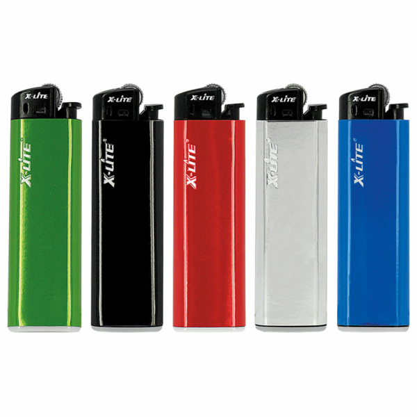 Zapalovač jednorázový XLITE XHF8019S Shiny Metal mix barev