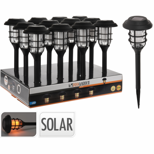Lucerna solární 34 cm LED