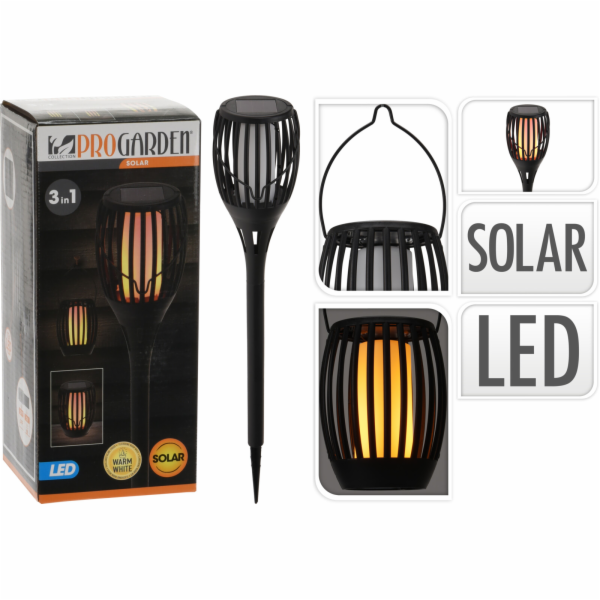 Lucerna solární LED efekt plamene 58 cm