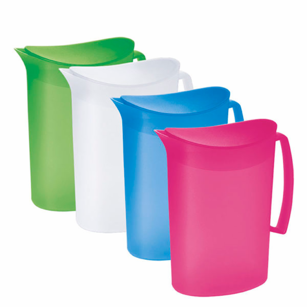 Džbán s víkem 2 l plast mix barev