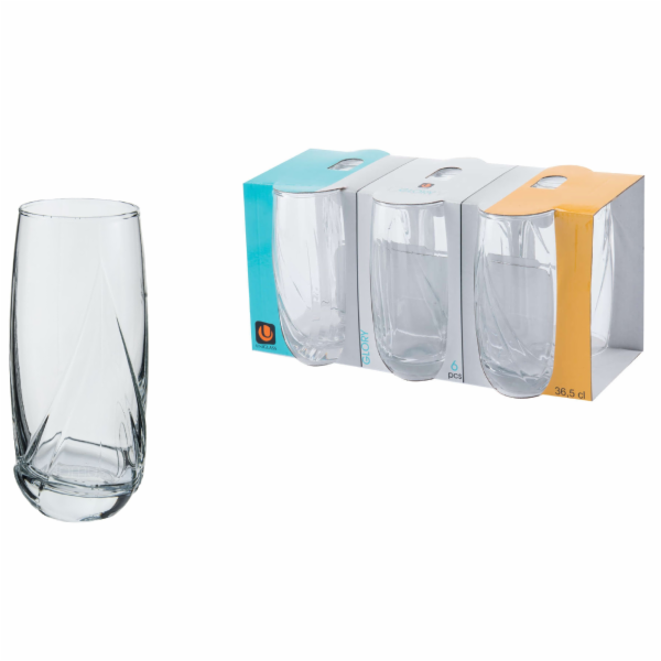 Sklenice 365 ml Glory 6 ks