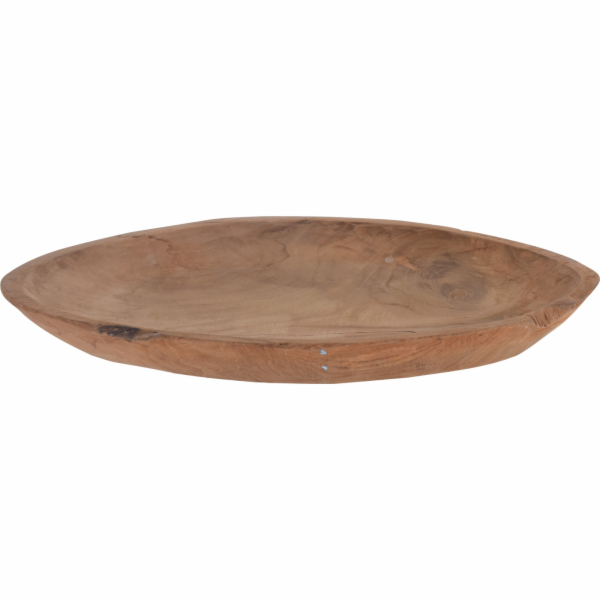 Tác dřevěný oválný teak 35x25x3,5 cm