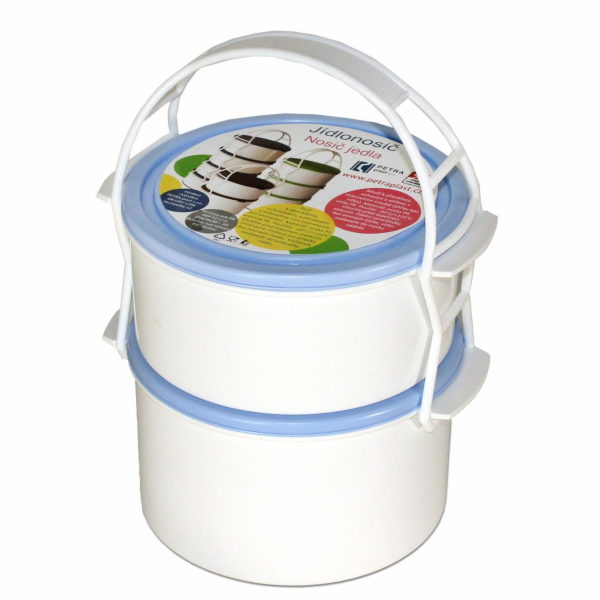 Jídlonosič kombi 1x1 l+1x1,3 l plast