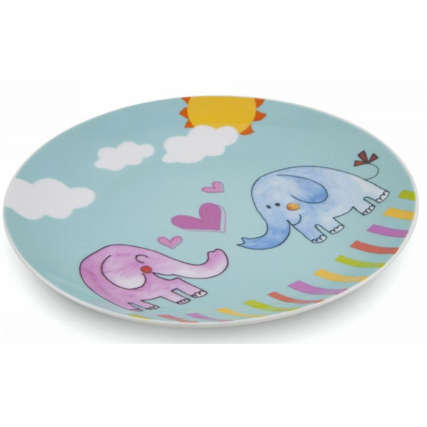 Talíř dětský mělký SLON porcelán