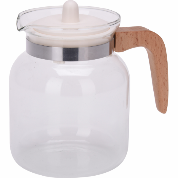 Konvice skleněná bílá 1500 ml