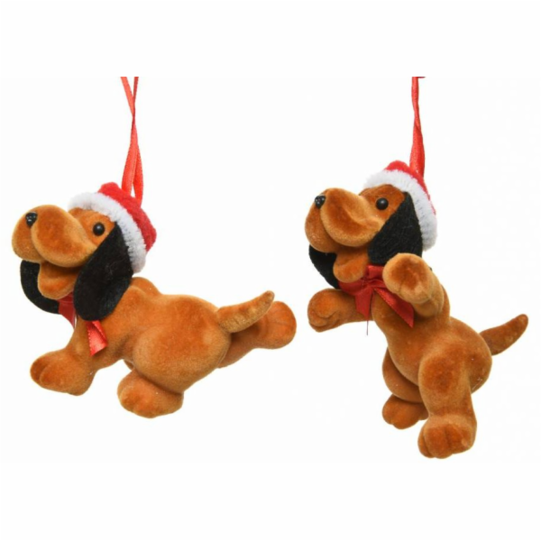 Ozdoba vánoční pejsek 7 cm