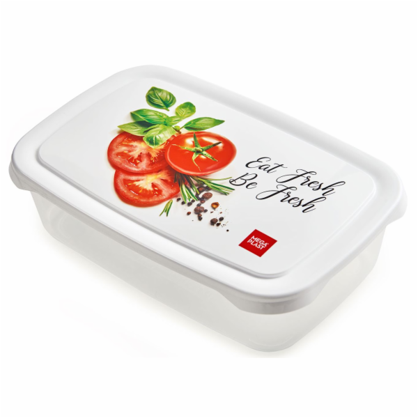 Box jídelní 2 l s potiskem plast